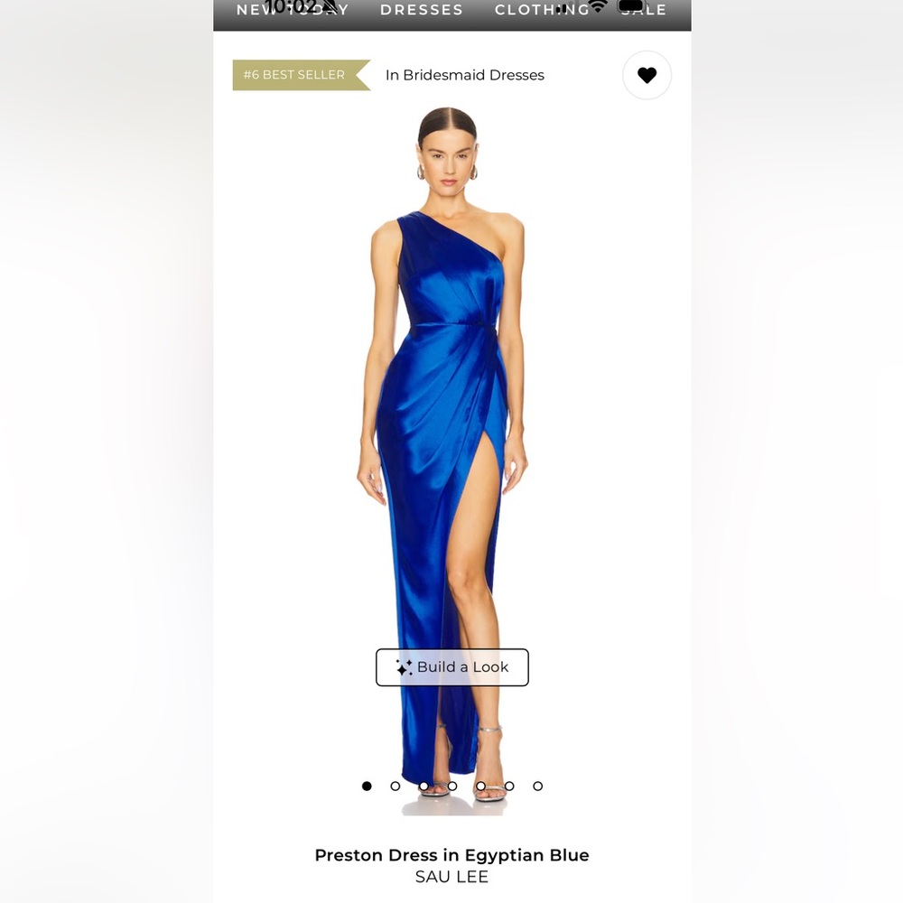 Sau Lee Formal gown in Egyptian Blue